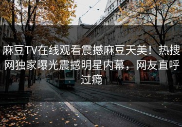 麻豆TV在线观看震撼麻豆天美！热搜网独家曝光震撼明星内幕，网友直呼过瘾