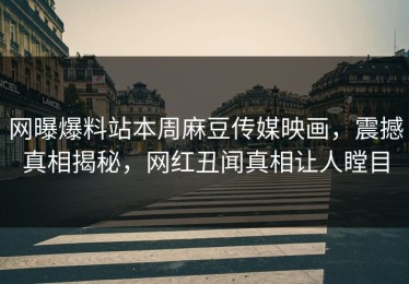 网曝爆料站本周麻豆传媒映画，震撼真相揭秘，网红丑闻真相让人瞠目