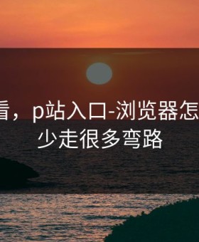 新手必看，p站入口-浏览器怎么设置？少走很多弯路